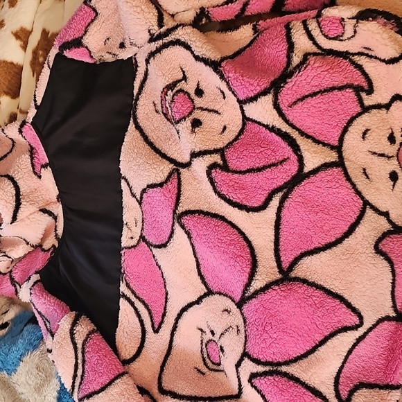Disney Piglet Fleece Jacket NWT Size M - Picture 5 of 5